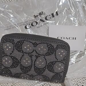 Coach Black Crystal Wallet
